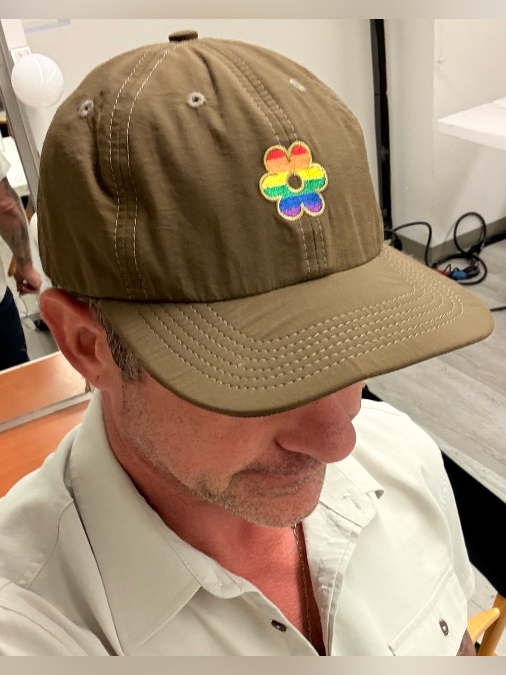 Goiaba x Lenita Bloom in Pride Rainbow Flower Adjustable Cap 🌼🌈🌼
